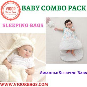 ** Swaddle Sleeping Bags & High End Comfort Cotton Baby sleeping bags **